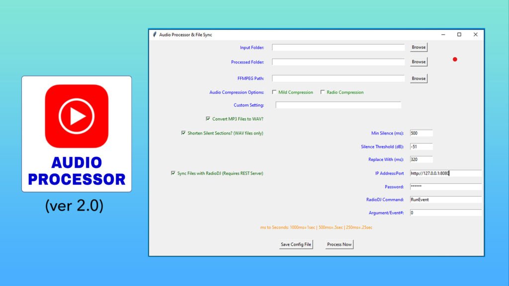 Automated Audio Processing Apps – RadioDJ Dude Studio