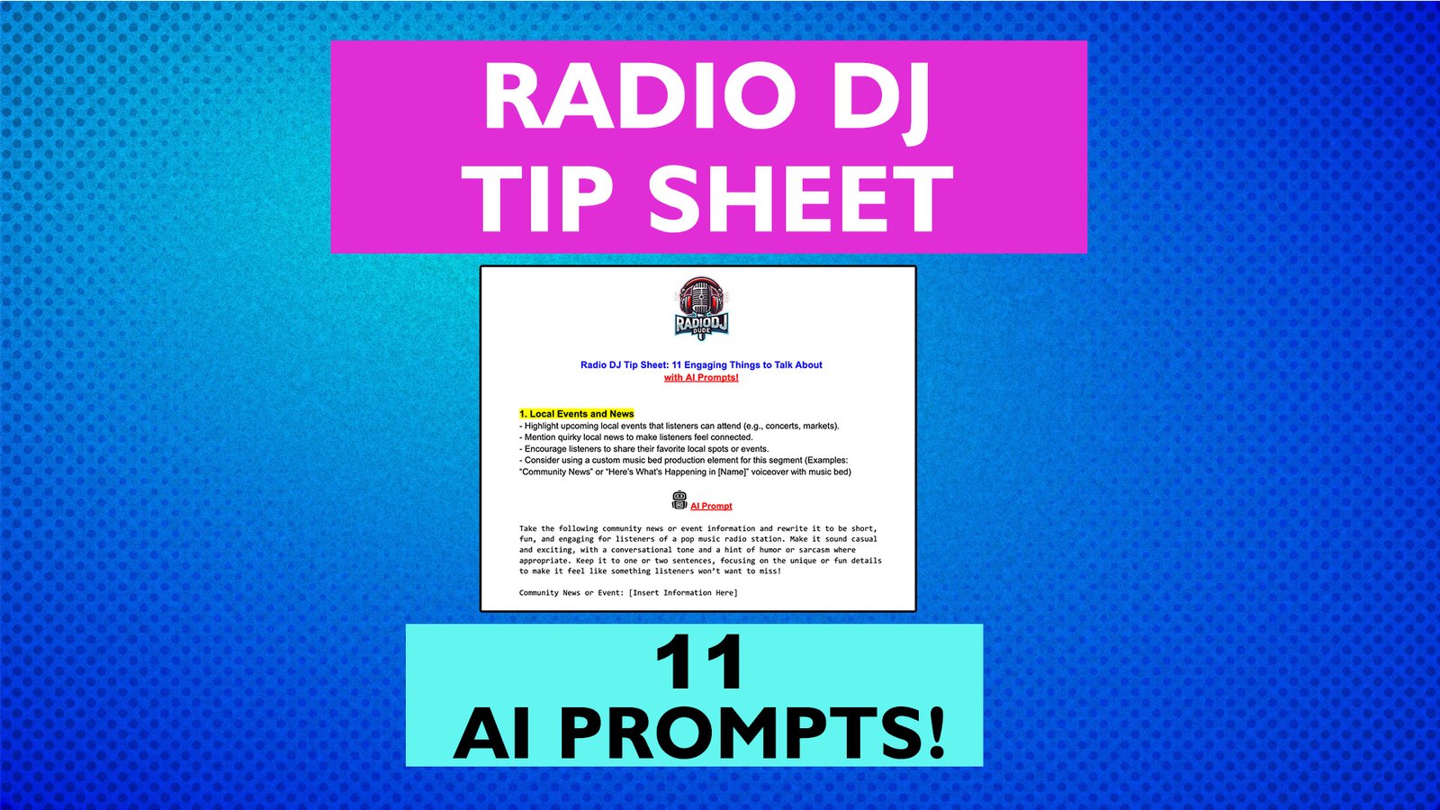DJ Tip Sheet