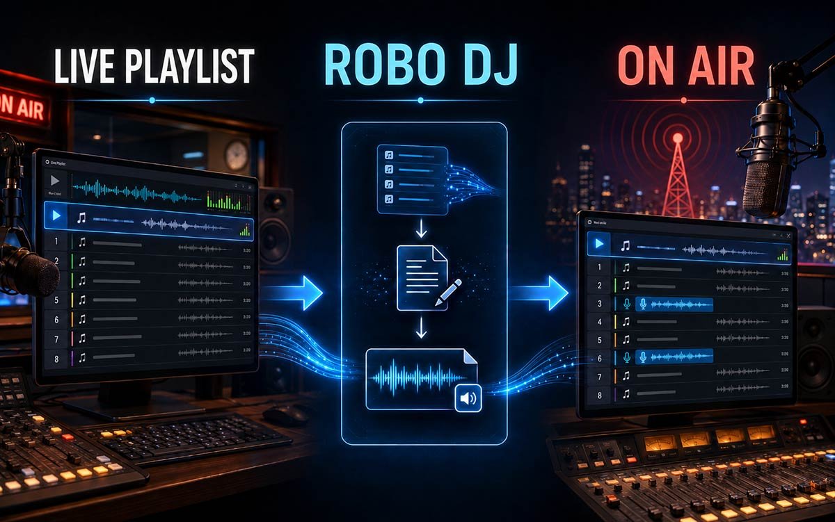 What is RoboDJ-The AI Radio DJ System